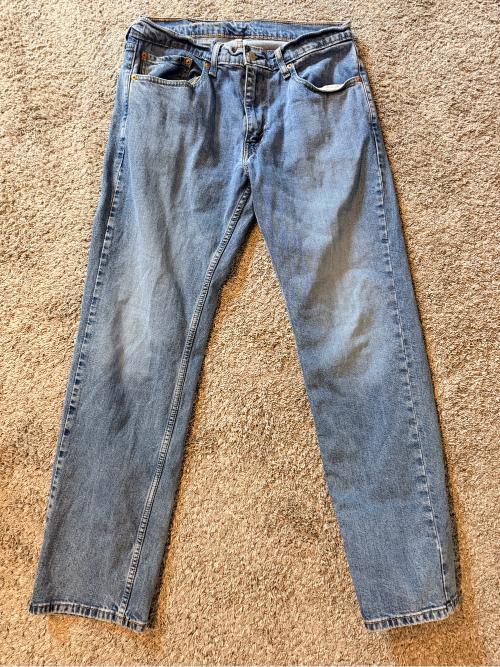 Levi's Light Blue Straight-Leg Men's Jeans 33x32